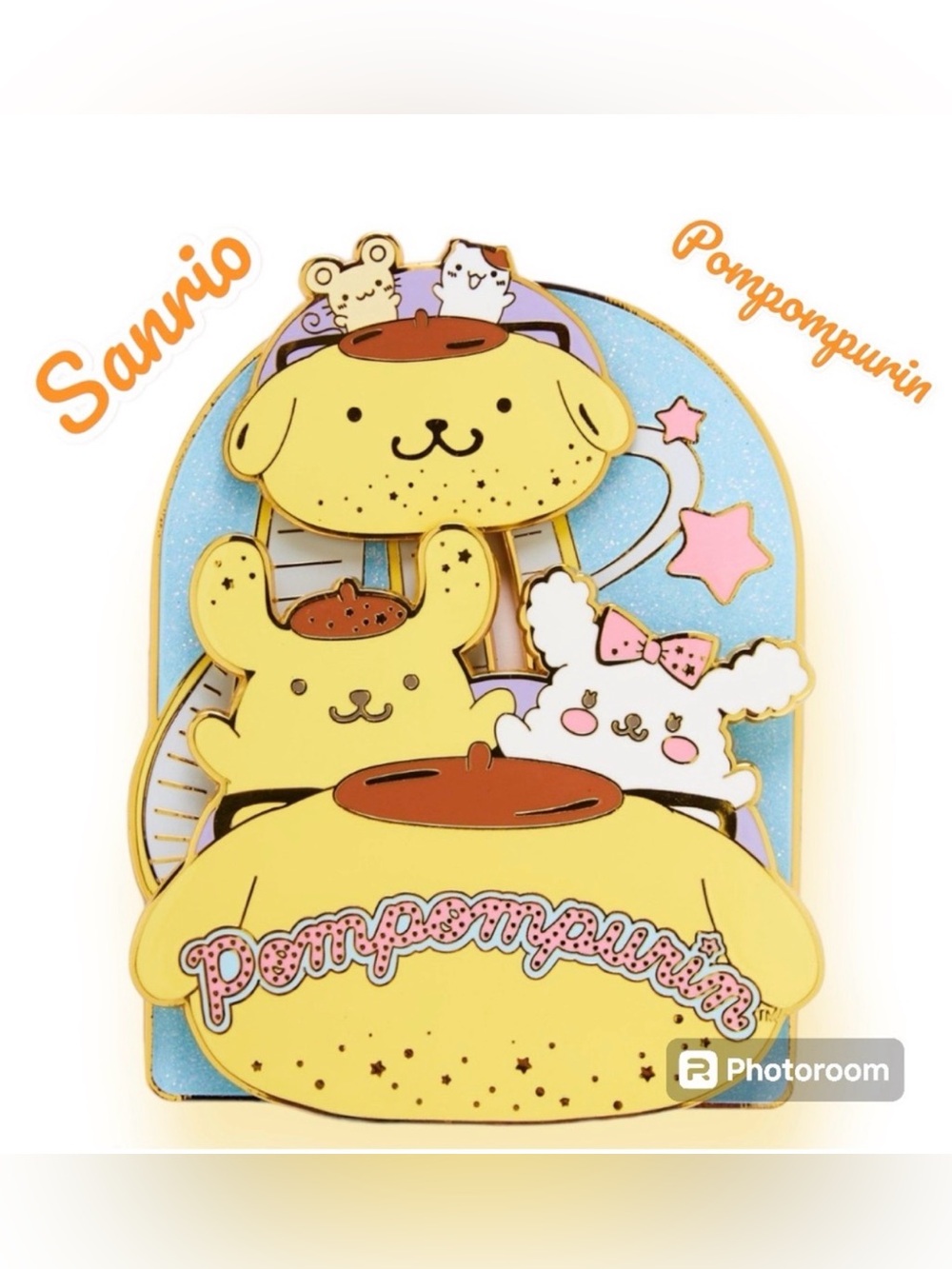 Loungefly x Sanrio Pompompurin & Macaroon Carnival 3" Collector Box Sliding Pin